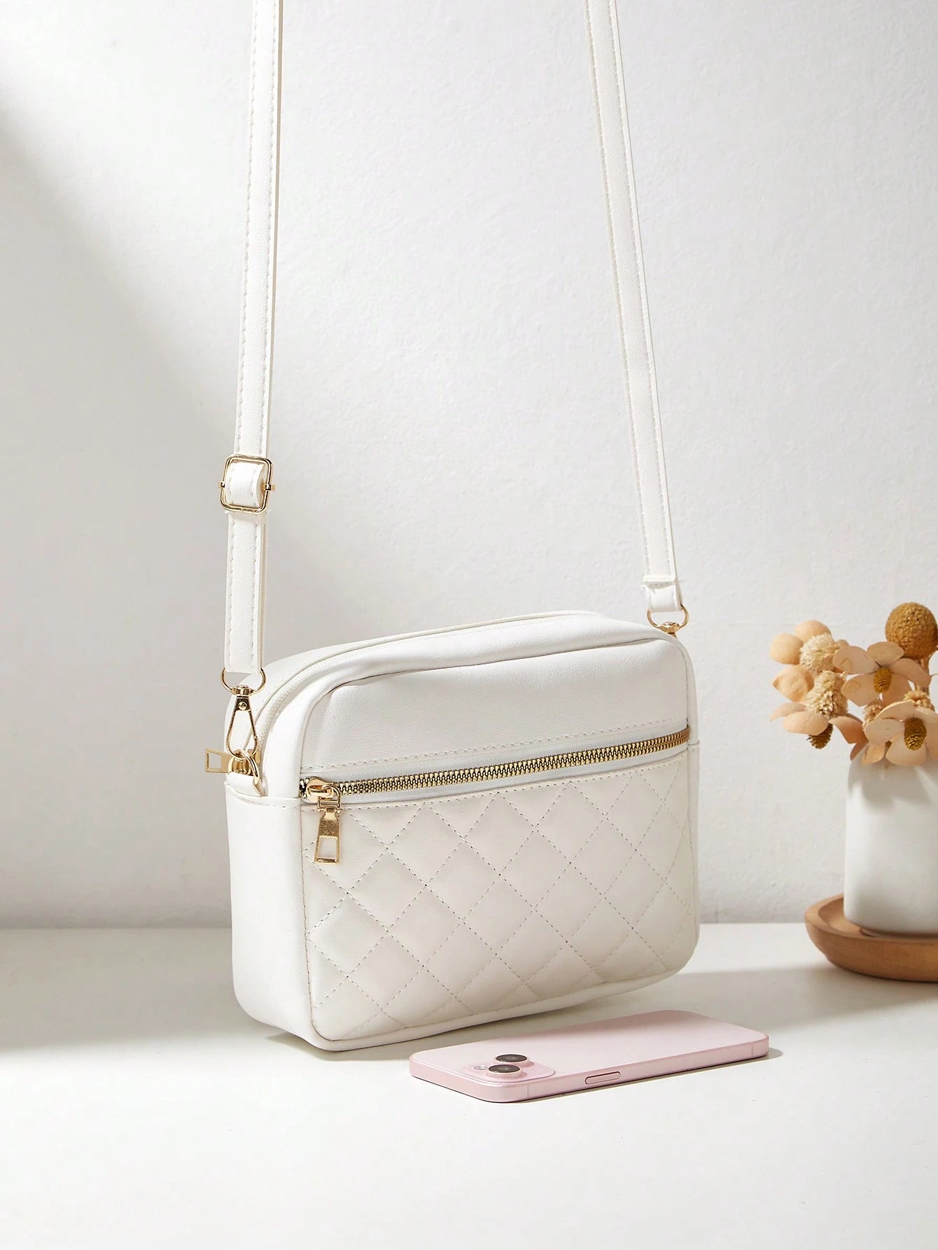 Fashion Minimalist Rhombus Pattern Multi-Pocket Quilted Butterfly Shoulder Bag, Suitable For Commuting, Shopping, Travel, Casual, Sports, Mini Crossbody Bag, Coin Purse, Collegiate Style Backpack, Bus