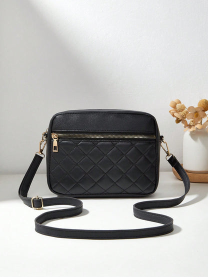 Fashion Minimalist Rhombus Pattern Multi-Pocket Quilted Butterfly Shoulder Bag, Suitable For Commuting, Shopping, Travel, Casual, Sports, Mini Crossbody Bag, Coin Purse, Collegiate Style Backpack, Bus