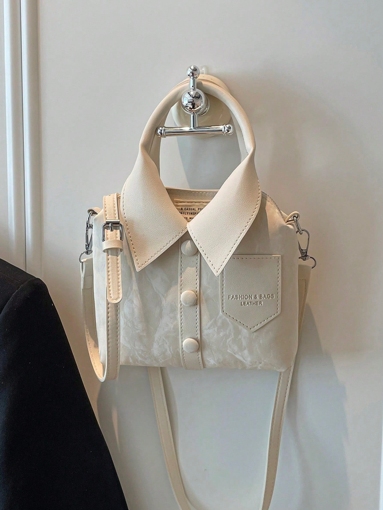 Fashionable Commuter Minimalist Small Bag For Women, Solid Color Premium Texture Crossbody Shoulder Handbag