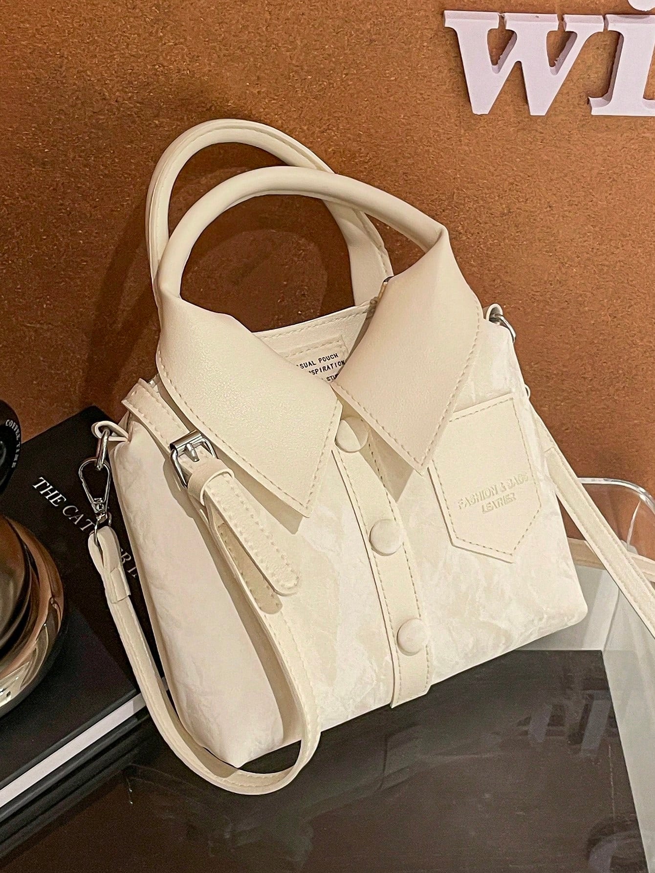 Fashionable Commuter Minimalist Small Bag For Women, Solid Color Premium Texture Crossbody Shoulder Handbag