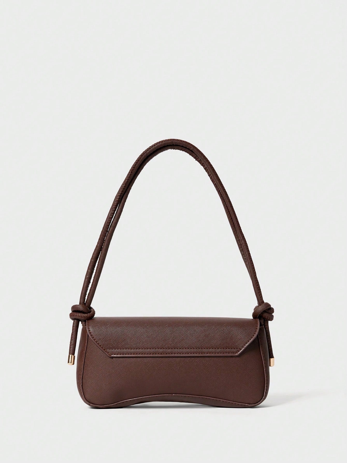 Fashionable Solid Color Asymmetrical Flap Adjustable Brown Shoulder Bag, Suitable For Shopping, Wallets, Shopping, Young Women, College Students, Newcomers, White-Collar Workers. They Are Very Suitabl
