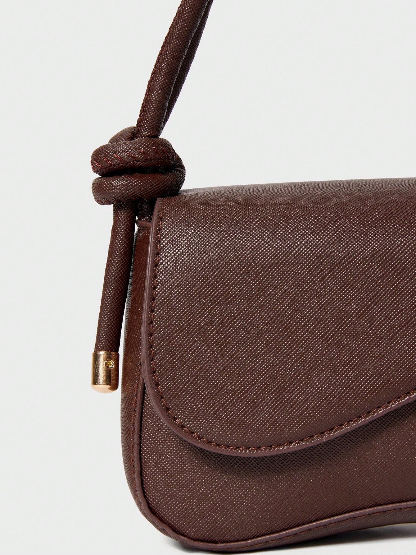 Fashionable Solid Color Asymmetrical Flap Adjustable Brown Shoulder Bag, Suitable For Shopping, Wallets, Shopping, Young Women, College Students, Newcomers, White-Collar Workers. They Are Very Suitabl