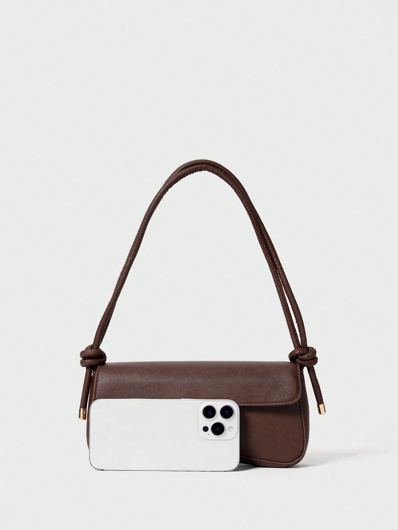 Fashionable Solid Color Asymmetrical Flap Adjustable Brown Shoulder Bag, Suitable For Shopping, Wallets, Shopping, Young Women, College Students, Newcomers, White-Collar Workers. They Are Very Suitabl