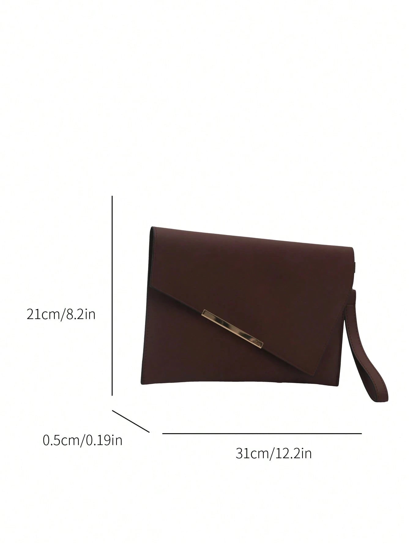 Fashionable Solid Color PU Leather Envelope Clutch, Suitable For Banquets, Parties, Street Style, Versatile, Fashionable Clutch Bags For Woman, Wedding