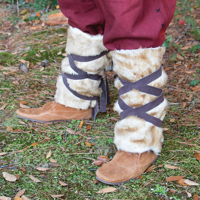 Faux Fur Leg Wraps