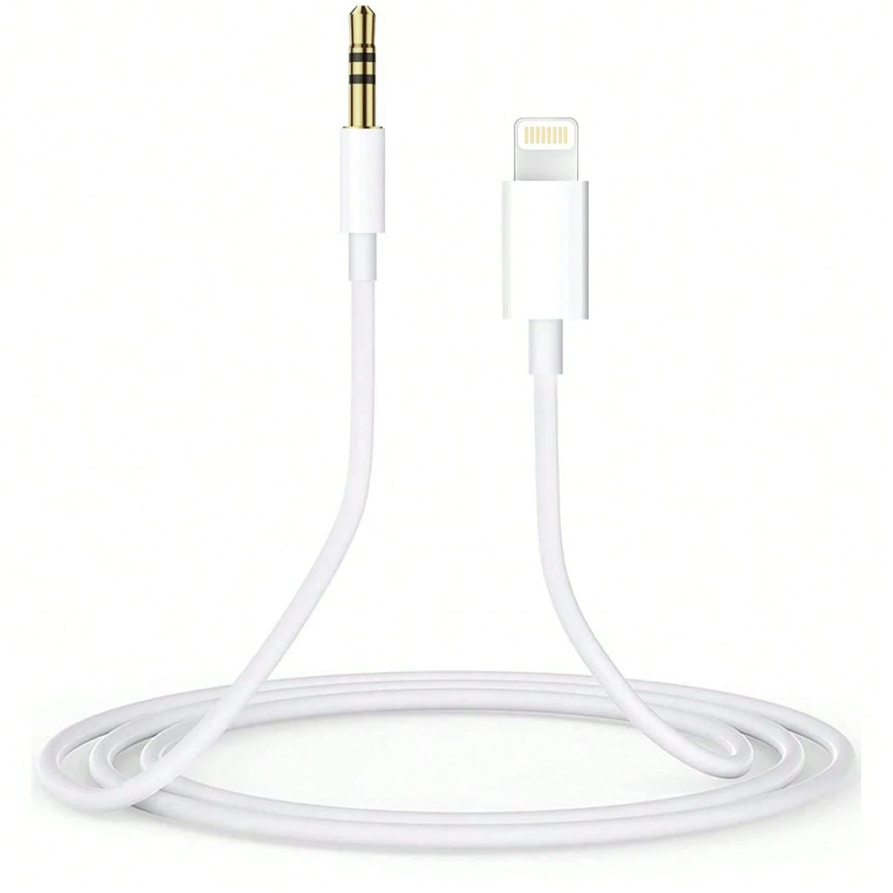 FCV Aux Cord Compatible With Phone 3.5mm Headphone Jack Aux Cord Lightning To Aux Audio Cable For Car Home Stereo Speaker Headphone Compatible With Phone 14/13/12/11 Pro/X/Xs, 3.3ft