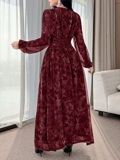 Feyla Off Shoulder Butterfly Ruched Waist Slim Fit Elegant Niche Dress