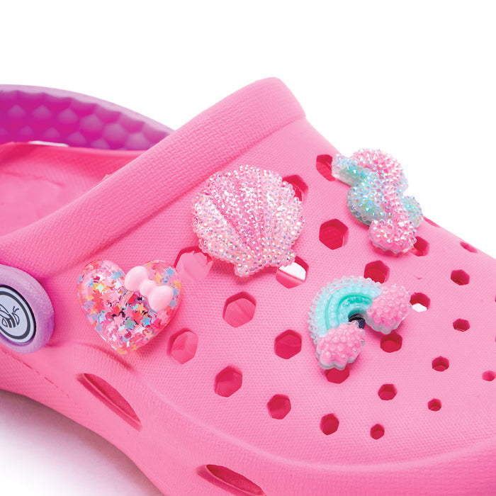 122331-00-LOT6CHARMSFUNCHAUSSURES-02-FILLES - LOT 6 CHARMS FUN CHAUSSURES-Shoe Charms | Accessories-Yellow-Yellow Shoes