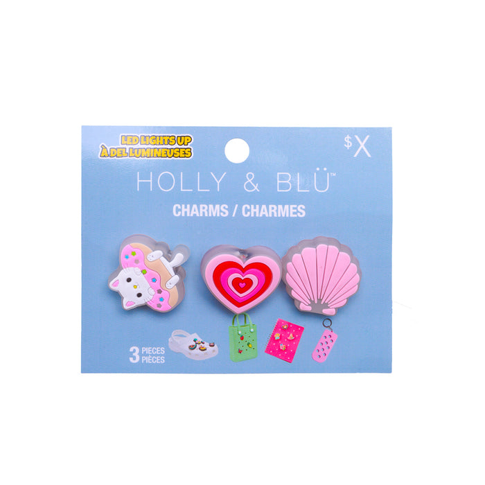 122338-00-HEARTFILLESLOT3CHARMSLUMINEUXCHAUSSURES-01-8918700033-FILLES- Lot 3 charms lumineux chaussures-Shoe Charms | Accessories-Yellow-Yellow Shoes