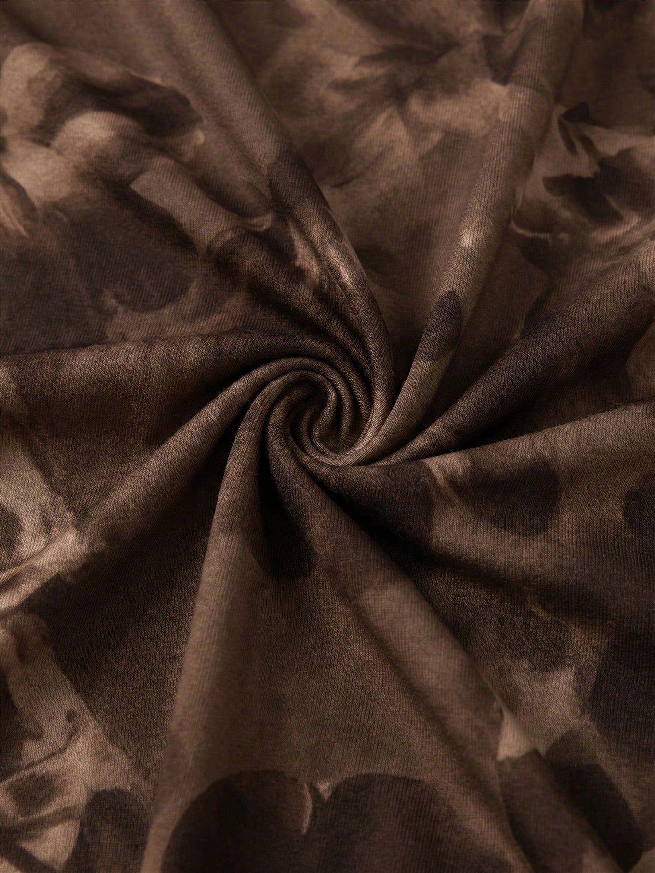 Firerie New Minimalist Elegant Romantic Date Brown Floral Print Daily Commute Brown Small Stand Collar Sleeveless Waist-Cinching Pleated A-Line Maxi Dress