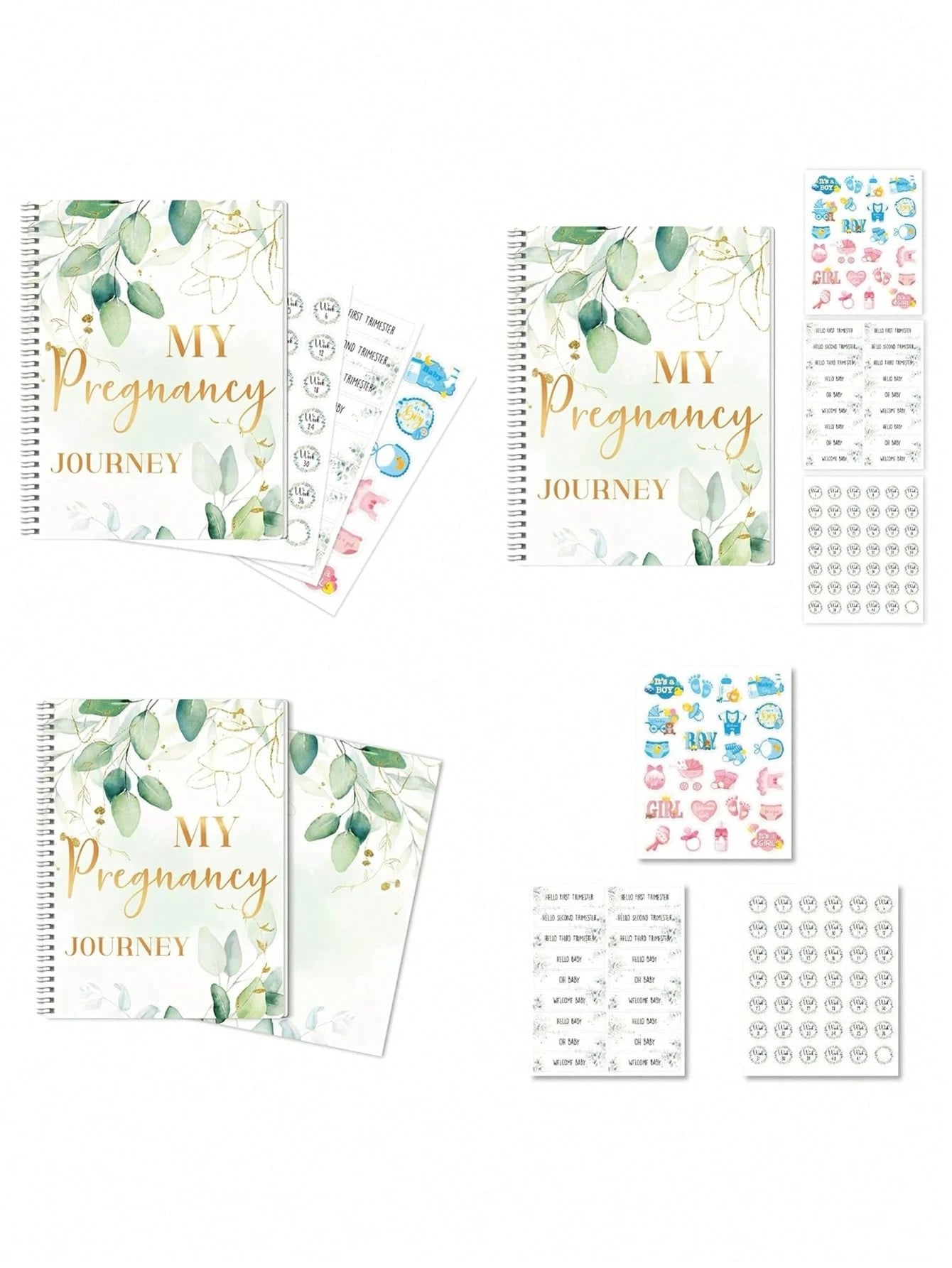 First-Time Mom's Pregnancy Journal- Pregnancy Book & Planner- Pregnancy Essentials- Includes Calendar, Stickers, And Keepsake Pockets- Best Baby Shower, Gender Reveal, Birthday Girl, Baby Stuff, B