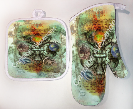Pot Holder & Oven Mitt Set