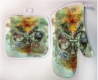 Pot Holder & Oven Mitt Set