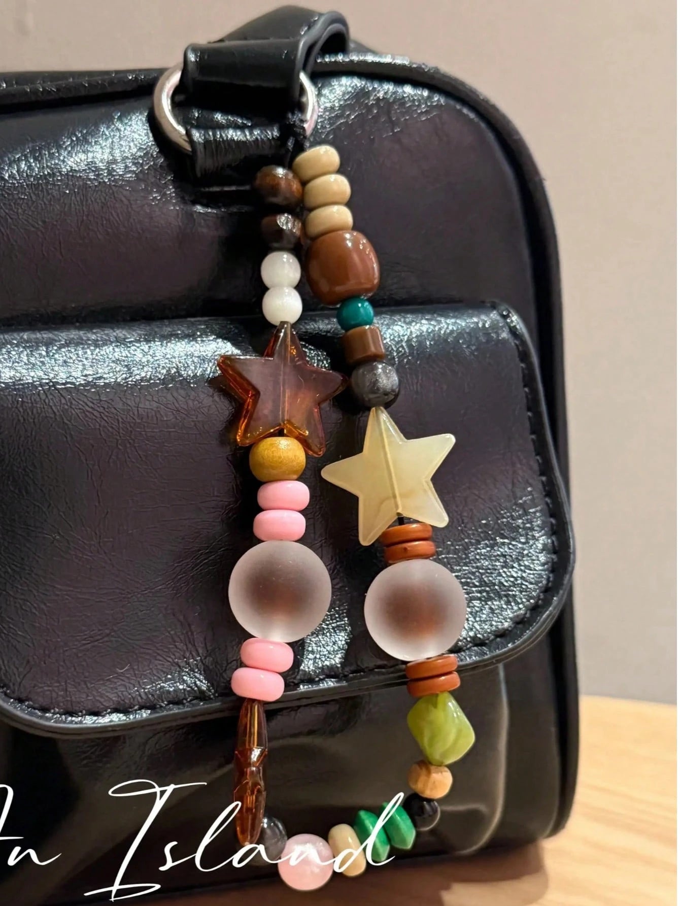 Five-Pointed Star Beaded Phone Chain Phone Lanyard CCD Camera Chain Wrist Strap Anti-Loss