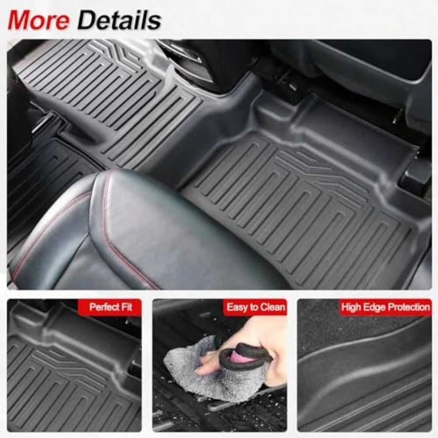 Floor Ma For 2020-202 2026 Explorer Acceorie Cargo Mat With Backret Mat All Weather TPE Of For Explorer 6 Paenr Captain Eat T Acceorie 202 2024 2023