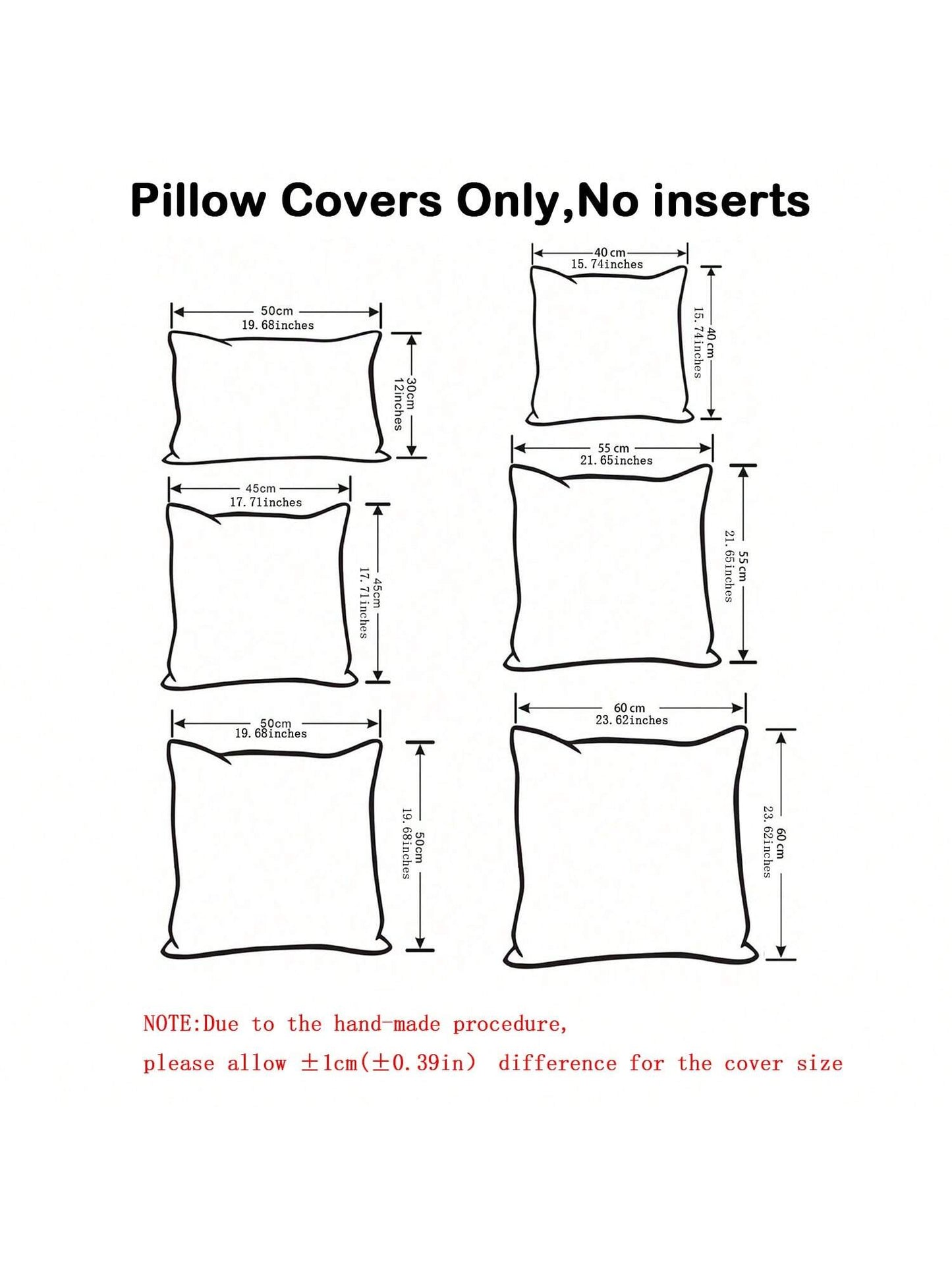 Flower Decor Cushion Cover Without Filler