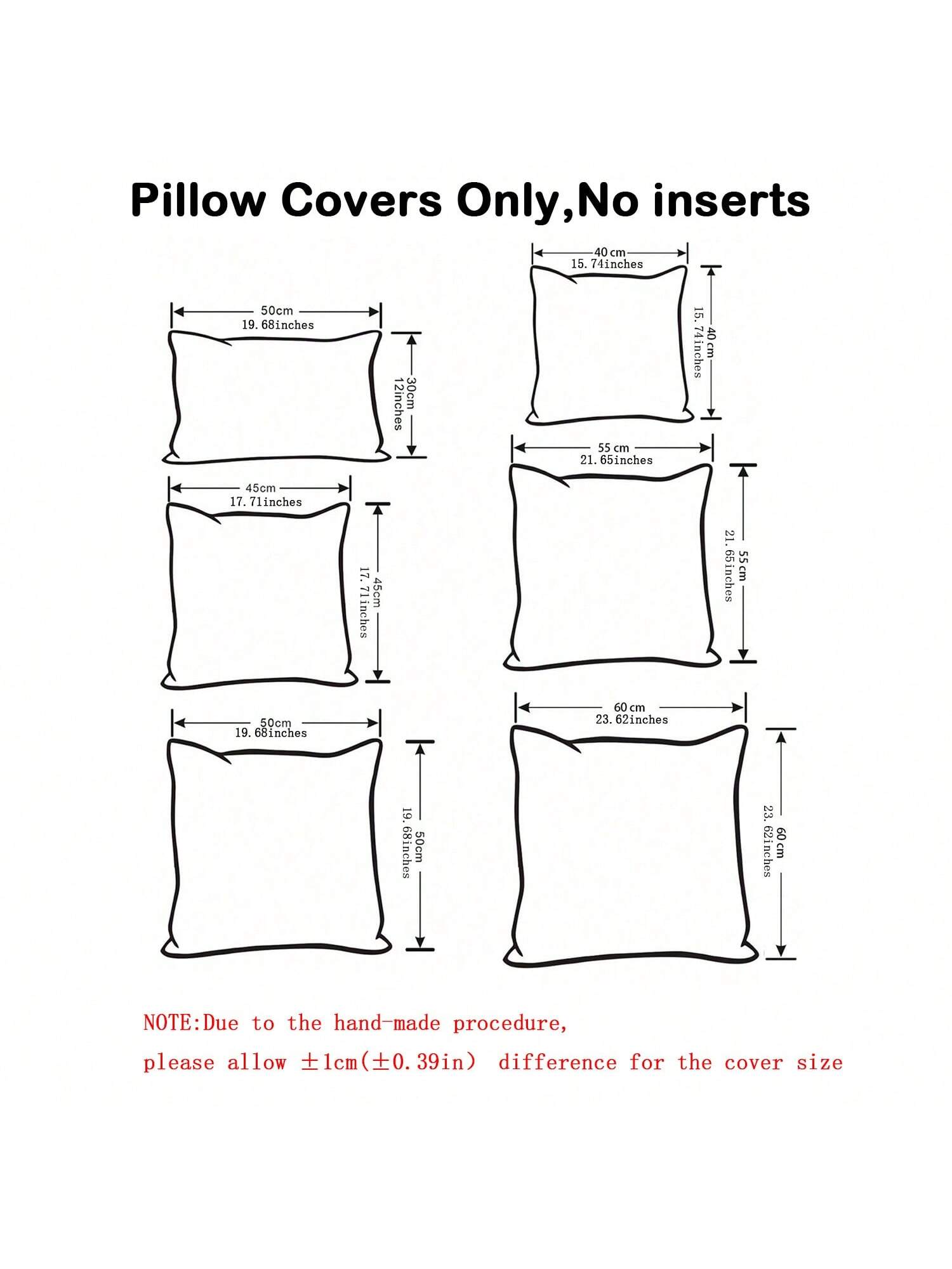Flower Decor Cushion Cover Without Filler