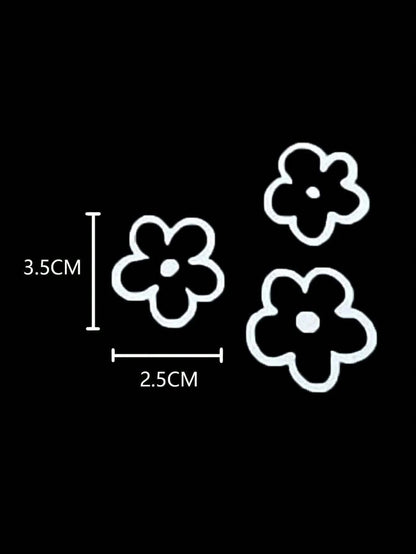 Flower Pattern Car Mirror Sticker