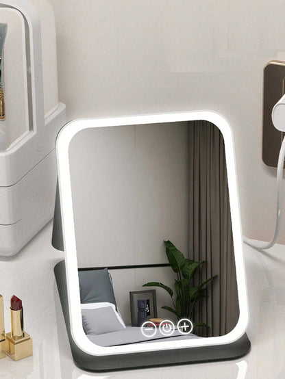 Folding Desk Makeup Mirror,Portable Vanity Mirror For Student Dorm Office Tabletop Best Gifts Birthday Graduation Home Decor Back To School Room Decor School Supplies, Aesthetic Home