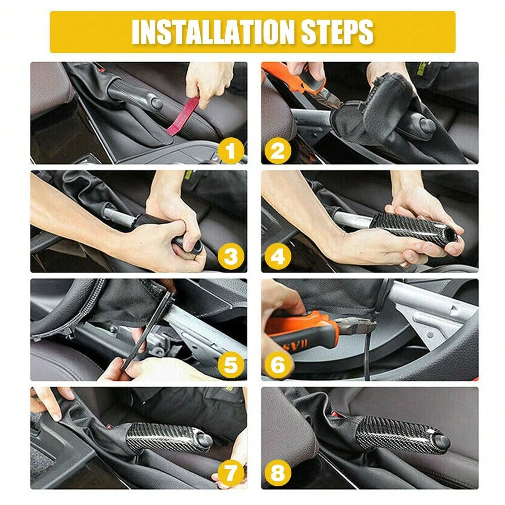 For Civic 2006-11 Parking Hand Brake Handle Cover Trim 47115-SNA-A82ZA CF