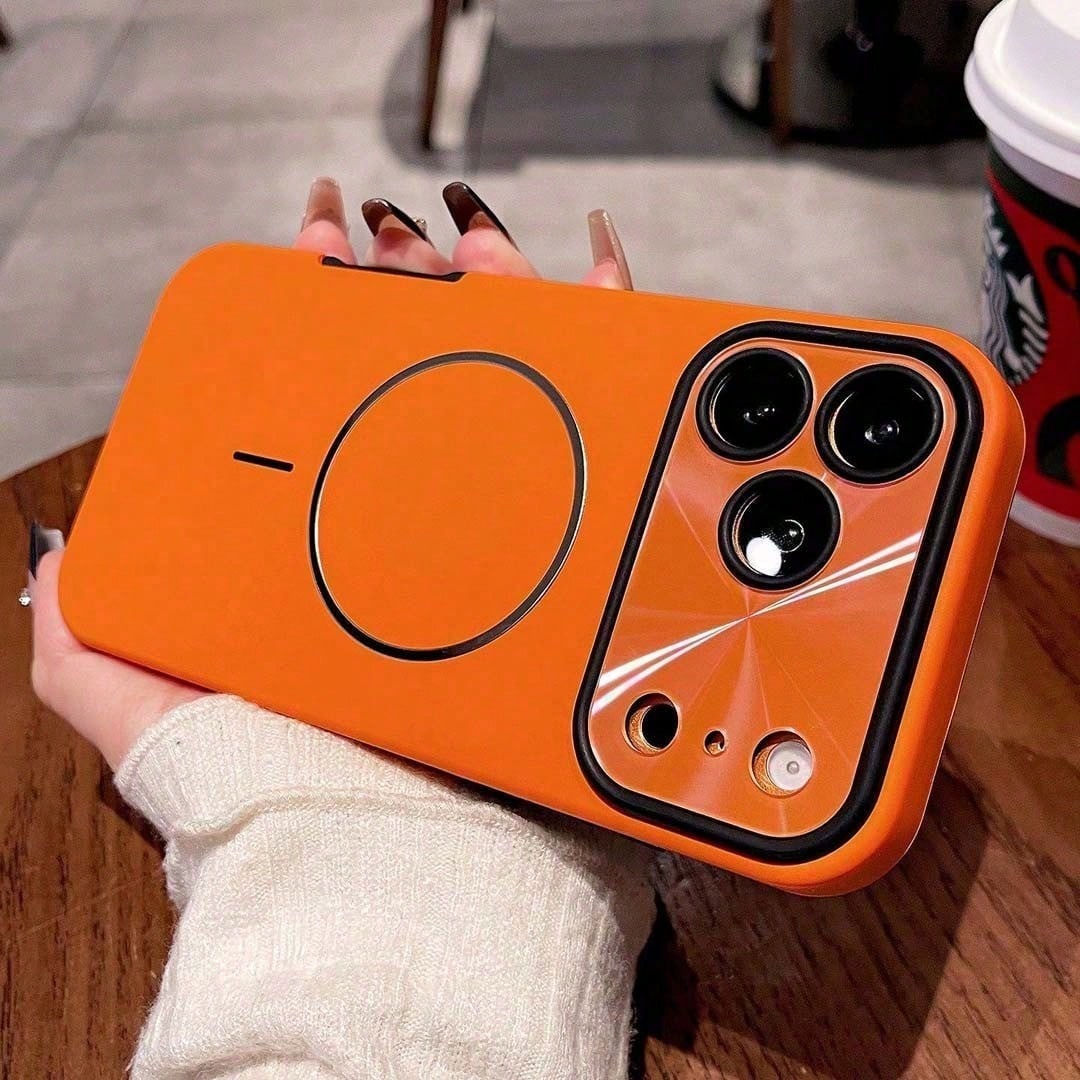 For IPhone 16 15 14 13 Pro Max Plus Slim Minimalist Case, Solid Color Matte Hard Shell, Full Camera Lens Protection, Wireless Charging Compatible, Durable Shockproof Bumper Cover
