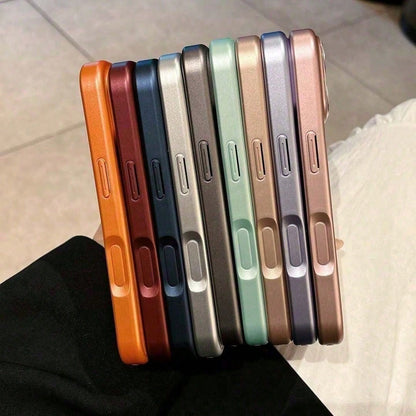 For IPhone 17 16 15 14 13 Pro 16 15 14 Plus, Slide Camera Lens Cover Privacy Protector, Business Shockproof Slim Hard Shell Case With Anti-Scratch Texture