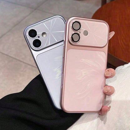 For IPhone 17 16 15 14 13 Pro 16 15 14 Plus, Slide Camera Lens Cover Privacy Protector, Business Shockproof Slim Hard Shell Case With Anti-Scratch Texture