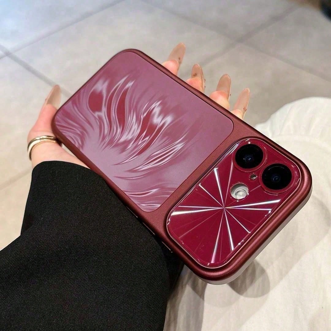 For IPhone 17 16 15 14 13 Pro 16 15 14 Plus, Slide Camera Lens Cover Privacy Protector, Business Shockproof Slim Hard Shell Case With Anti-Scratch Texture