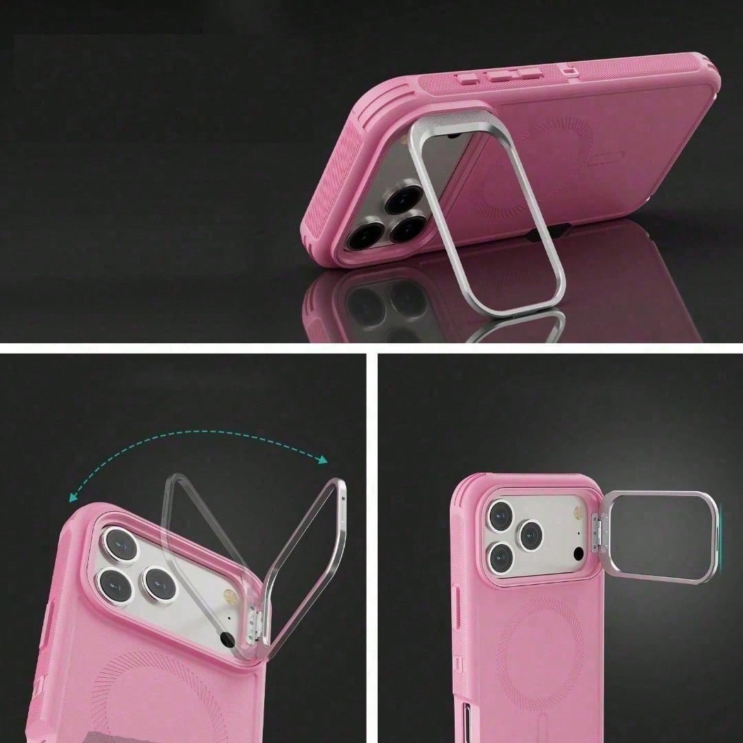 For IPhone 17 16 15 14 Pro Max Plus Luxury Dark Purple Shockproof Case Magnetic Charging Anti-Drop Slim Grip Protective Cover