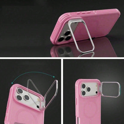For IPhone 17 16 15 14 Pro Max Plus Luxury Dark Purple Shockproof Case Magnetic Charging Anti-Drop Slim Grip Protective Cover