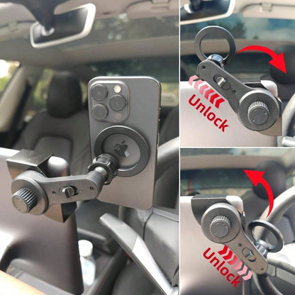 For Tesla Magnetic Phone Mount With L-Shaped Bracket Extreme Hold Magsafe Compatible For IPhone 17 16 15 Pro Max For 3 Suitable One Hand Operation Non Adhesive No Residue
