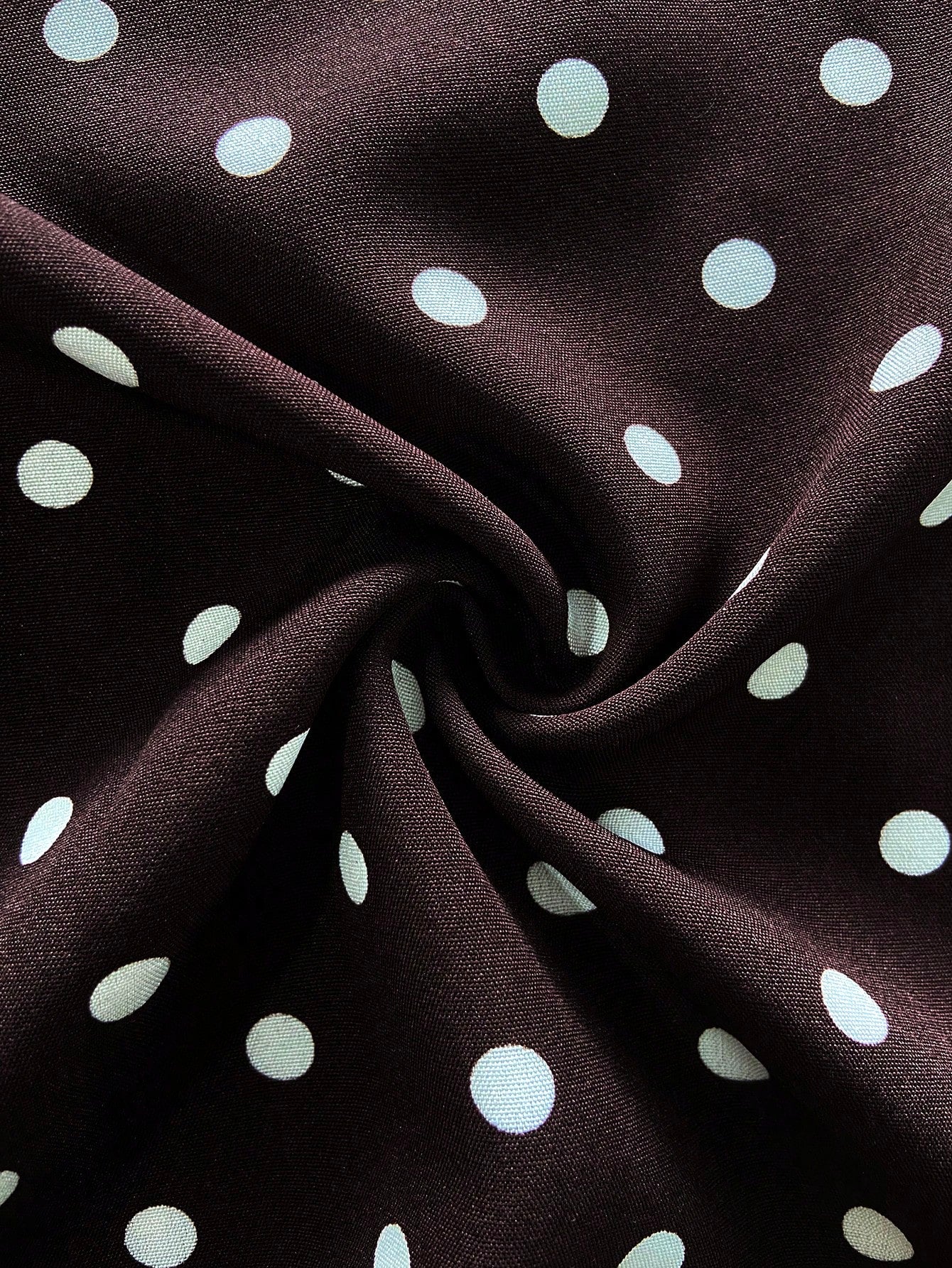 Franclia Women's Elegant Polka Dot Sleeveless Waist-Cinched Dress, French Vintage Slit Tie-Up Slimming Dress