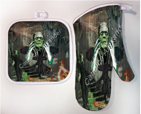 Pot Holder & Oven Mitt Set