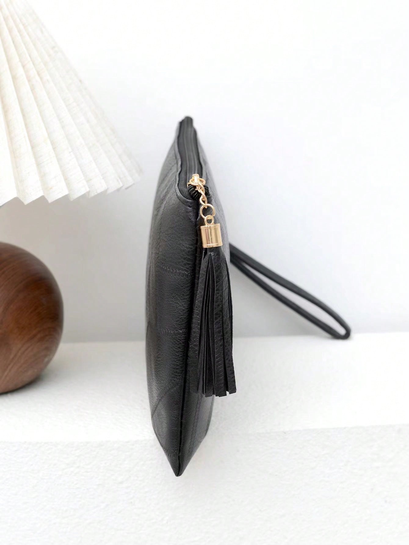 FRIFUL 2026 New Korean Style Envelope Bag Women Fashion Tassel Patchwork Envelope Bag Shoulder Handbag Small Square Bag, Perfect Match For Party Accessories