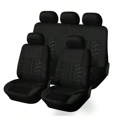 Full-Coverage, Stylish 5-Seater Car Seat Covers With Detailed Tire Tracking. Compatible With Most 5-Seater Models On The Market. Breathable Fabric.
