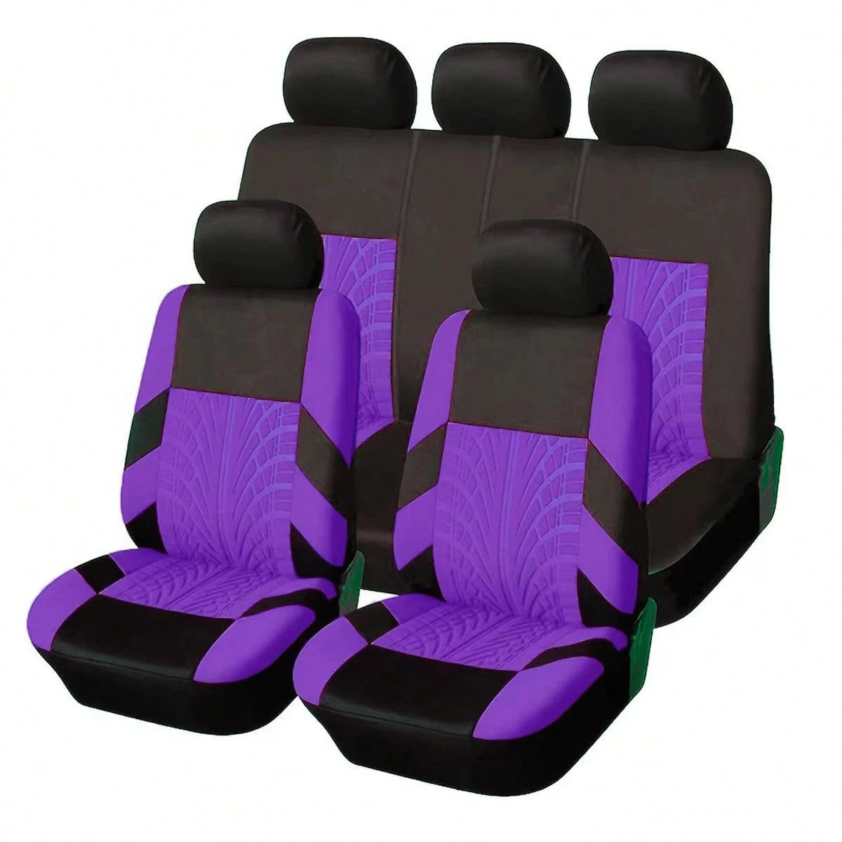 Full-Coverage, Stylish 5-Seater Car Seat Covers With Detailed Tire Tracking. Compatible With Most 5-Seater Models On The Market. Breathable Fabric.