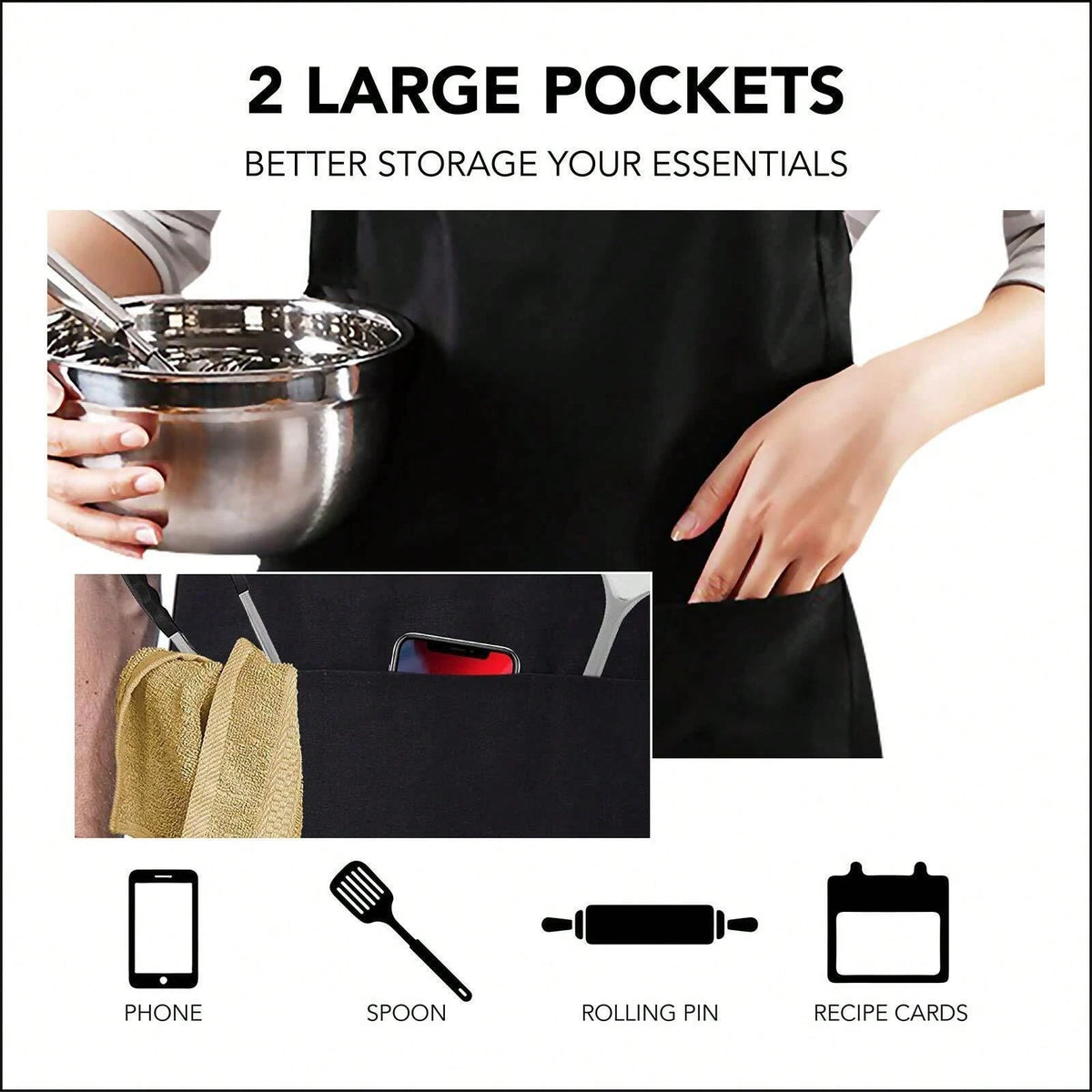 Funny Black BBQ Apron For Men My Meat Is 100% Going In Your Mouth Today Grill Ap
