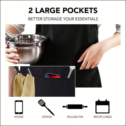 Funny Black BBQ Apron For Men My Meat Is 100% Going In Your Mouth Today Grill Ap