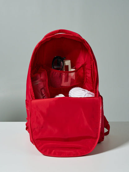 Game Changer Backpack - Lipstick Red