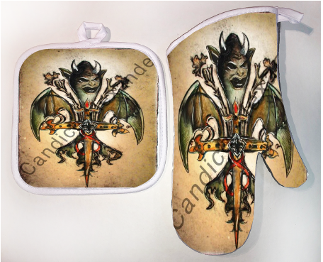 Pot Holder & Oven Mitt Set