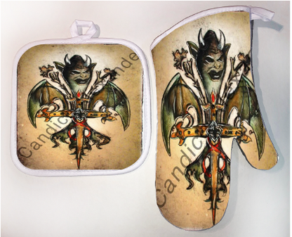 Pot Holder & Oven Mitt Set
