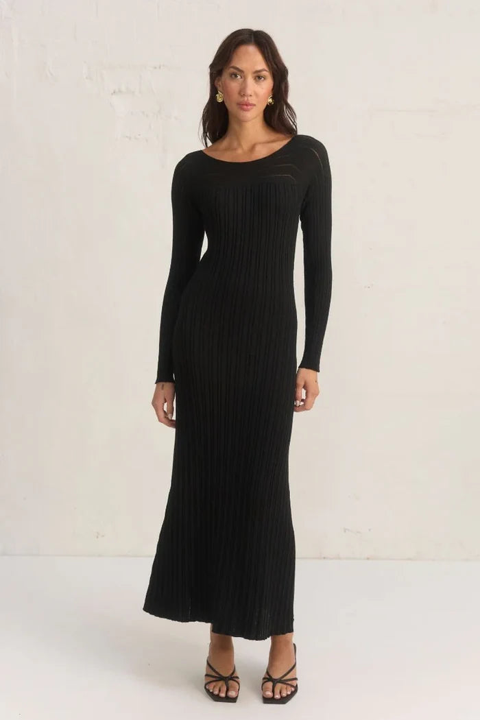 GENESIS KNIT DRESS - BLACK