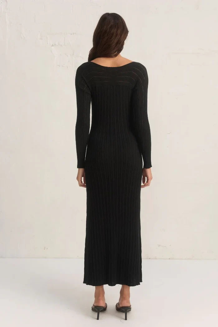 GENESIS KNIT DRESS - BLACK