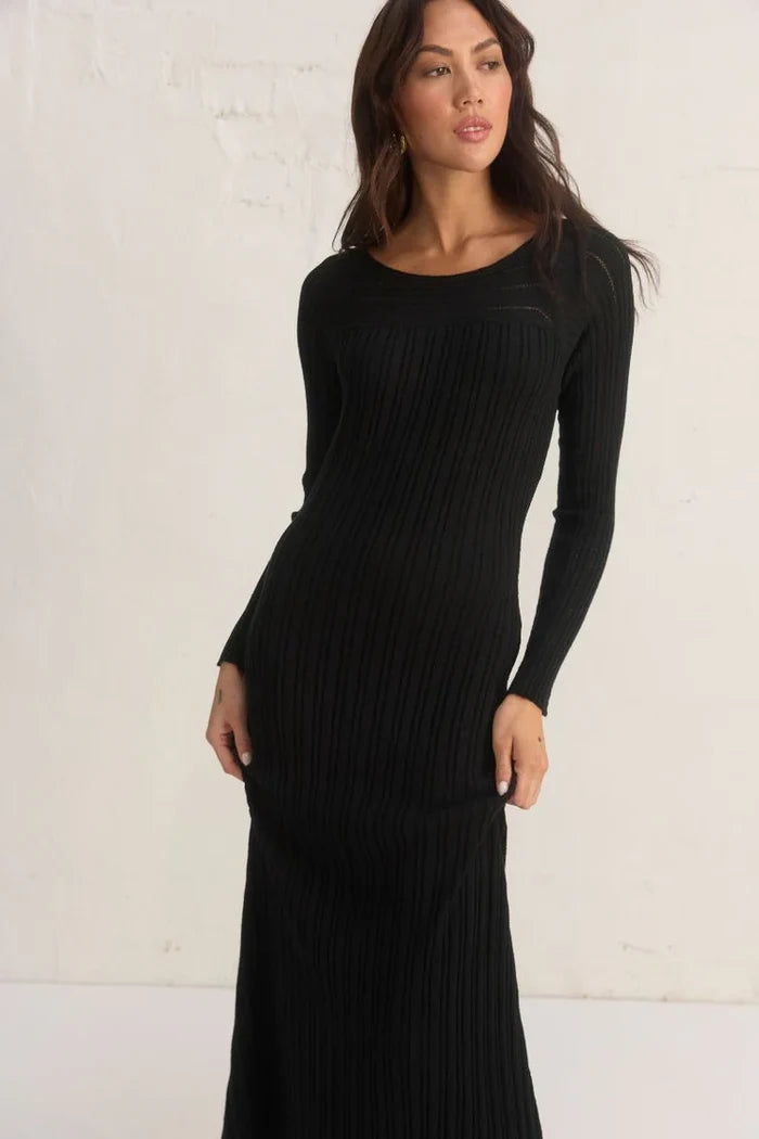 GENESIS KNIT DRESS - BLACK