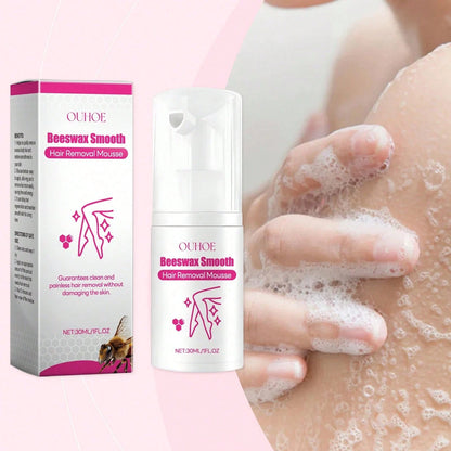 Gentle Depilatory Mousse, Gentle Depilatory Body Hair Removal Refreshing Silky Skin Care Foam Mousse