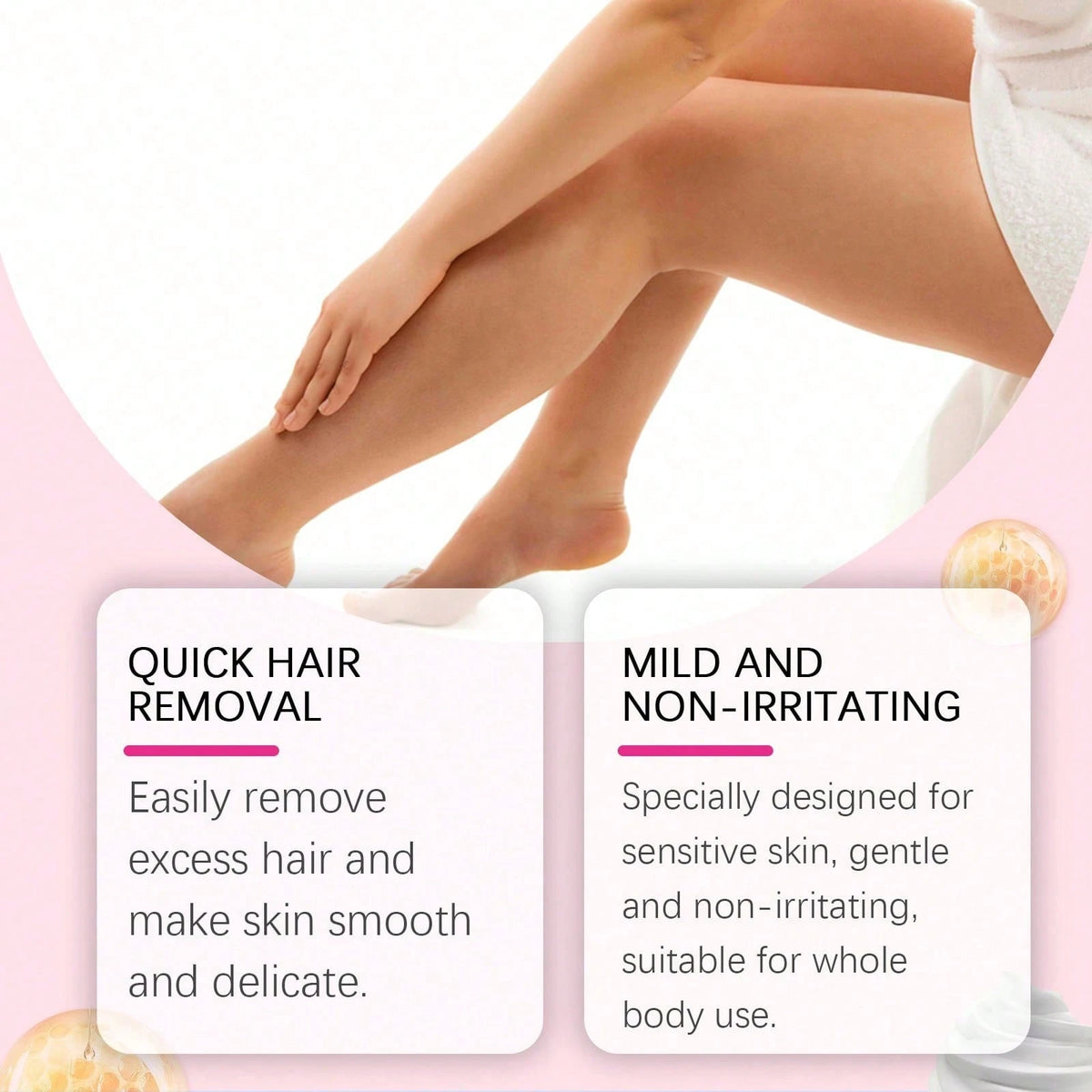 Gentle Depilatory Mousse, Gentle Depilatory Body Hair Removal Refreshing Silky Skin Care Foam Mousse