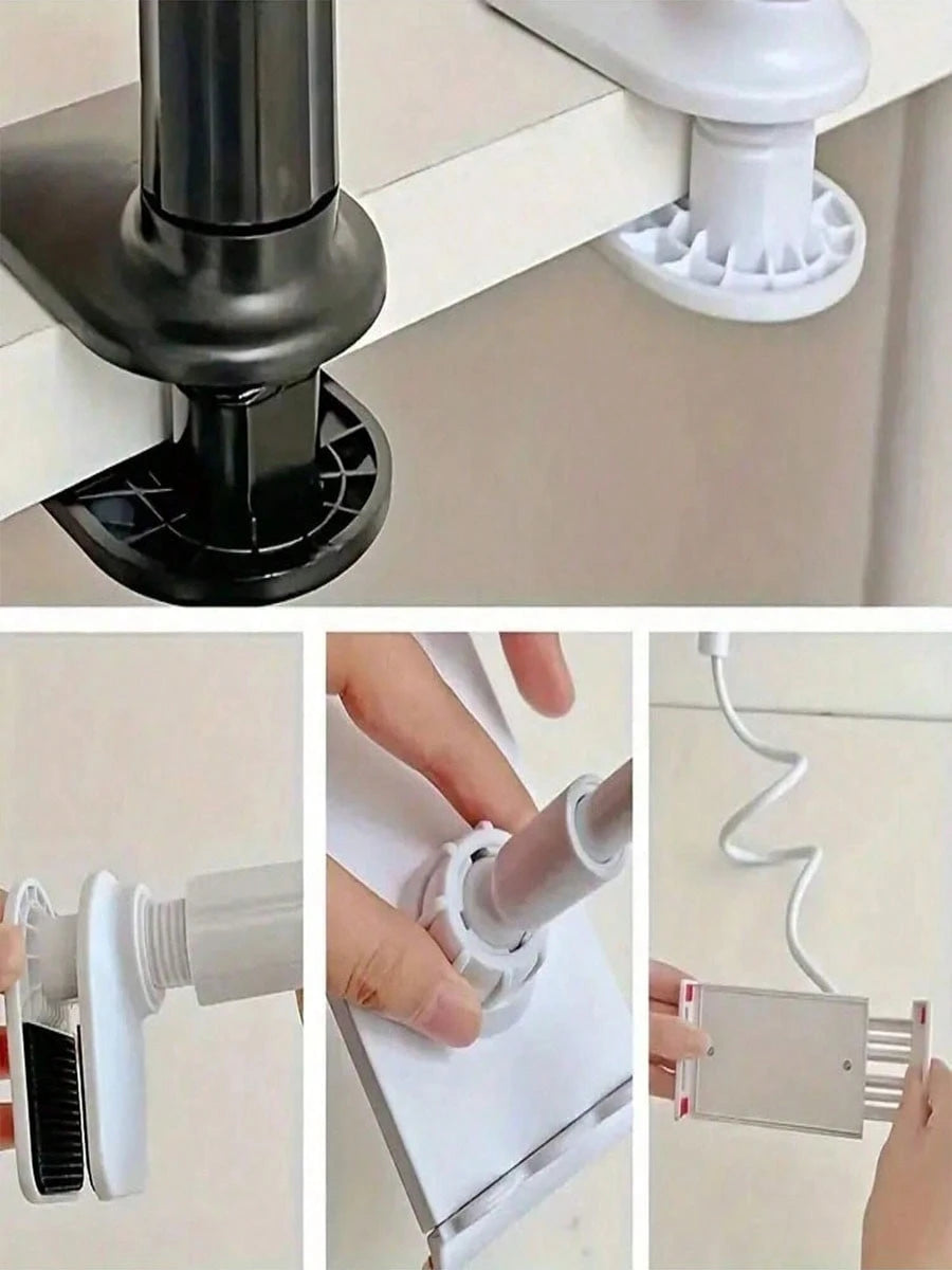 GICOOK Phone Accsesories Phone Stand Folding Tablet Stand- Space-Saving, Adjustable, Lazy, Creative Desktop Bedside Clip With Versatile Design, Comfortable Viewing And Easy Typing- Perfect For Home
