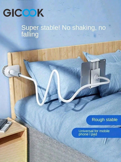 GICOOK Phone Accsesories Phone Stand Folding Tablet Stand- Space-Saving, Adjustable, Lazy, Creative Desktop Bedside Clip With Versatile Design, Comfortable Viewing And Easy Typing- Perfect For Home