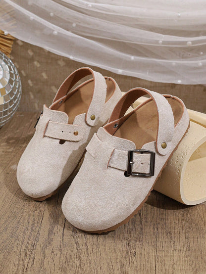 Girls/Kids Casual Retro Slip-On Flat Shoes, Fashionable For All Seasons