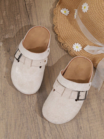 Girls/Kids Casual Retro Slip-On Flat Shoes, Fashionable For All Seasons
